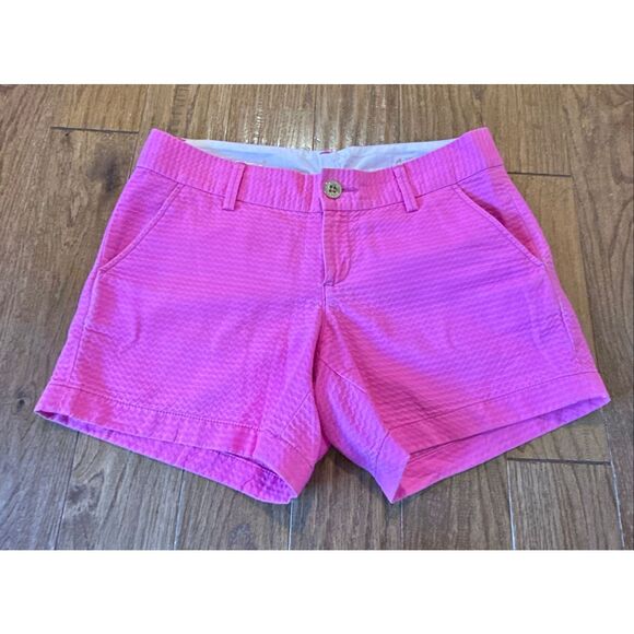 Lilly Pulitzer the Callahan 5”’inseam pink low rise shorts 4 - Picture 3 of 11
